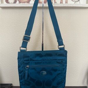 Teal Coach Women's Crossbody Bag